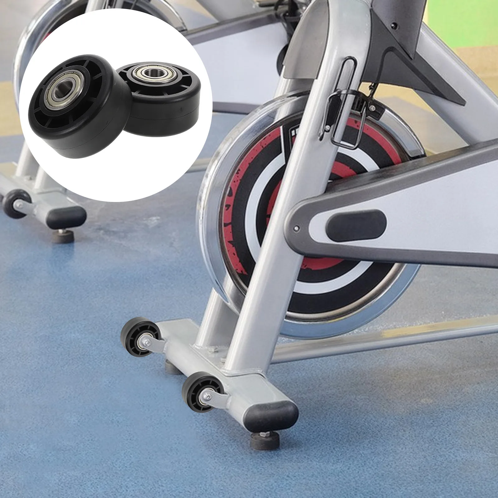 

2pcs Fitness Equipment Universal Bearing Wheel Replacement Caster For Treadmill Exercise Bike Gym Accessory Pulley Roller Wheel