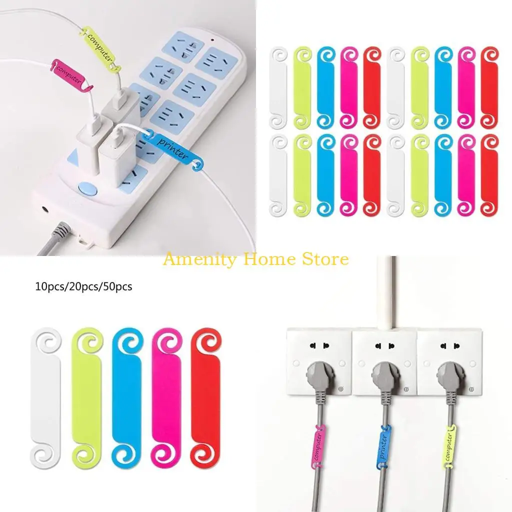 F26C Cable Label Sticker Waterproof Networks PC Wire Cable Tie Marker Marking Organizers Tags Management Tool Label Sticker