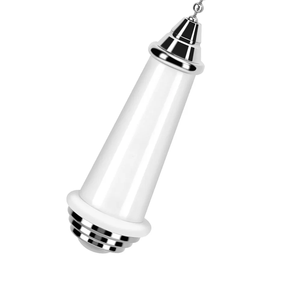 White Porcelain Pull Cord Extension 100cm for Light Fixtures Ceiling Fans Bedrooms Bathrooms Toilets Easy Install