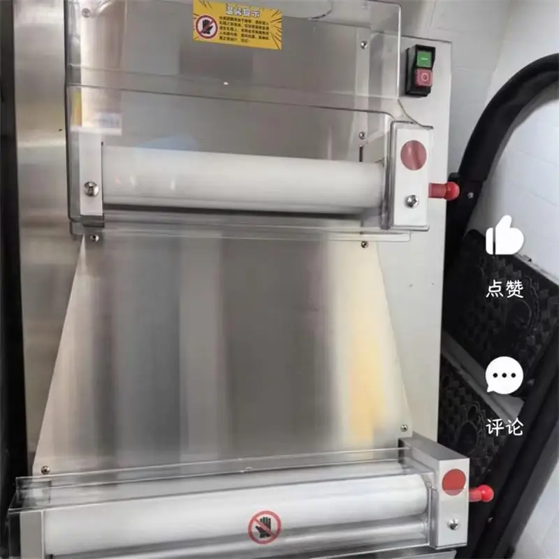 

Semi Automatic Electric Pizza Dough Roller Dough Press Machine Dough Pressing Machine Bakery