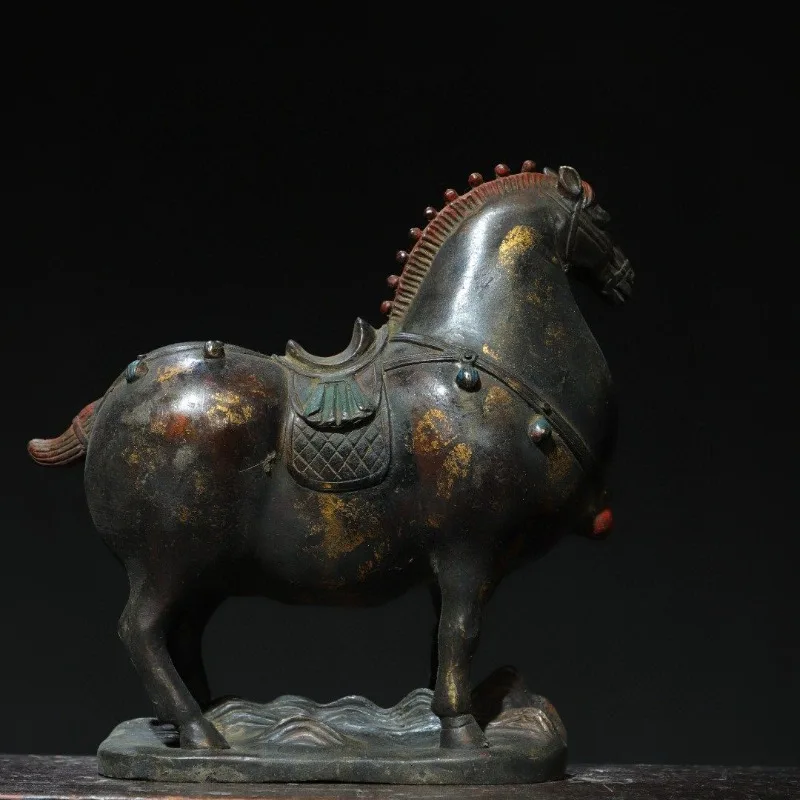 Hand-Cast Premium Pure Copper Horse Statue - 10.2