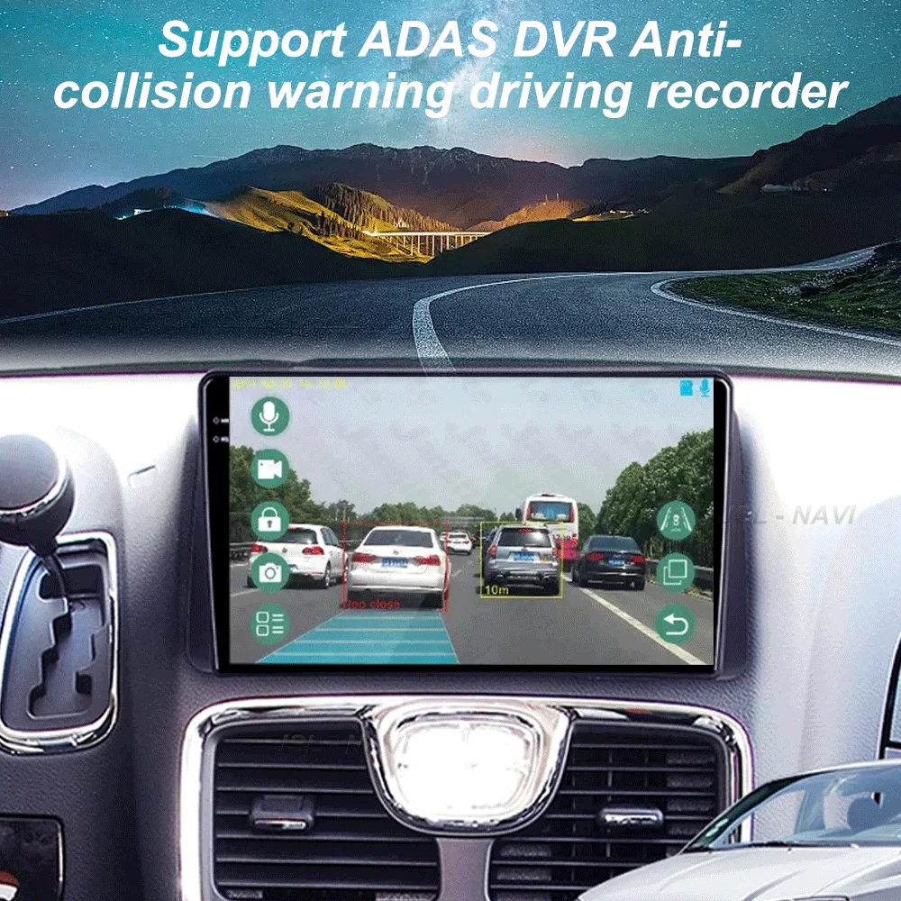 لكرايسلر تاون آند كونتري 2011-2016 2 الدين أندرويد 15 راديو السيارة مشغل فيديو نظام تحديد المواقع الوسائط المتعددة ستيريو رئيس وحدة Bluetooth5.0 #1