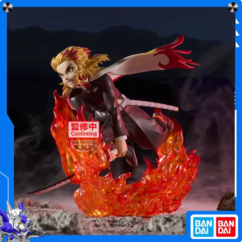 

Bandai Action Figures Model Demon Slayer Kyoujurou Anime Peripheral Model Sculpture Collect Ornaments Official Genuine