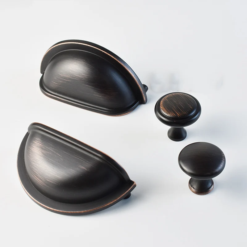 European Rural Furniture Handles For Wardrobe Kitchen Storage Cabinet And Bedside Dresser Drawer Door Knob Cupboard Pull Vintage