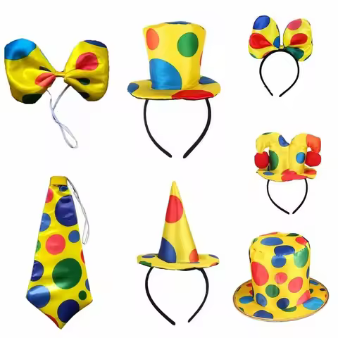 New Bow Tie Funny Costume Cap Dot Hat Caps Parties Dress Up Headgear Accessories Headwear Cosplay Prop
