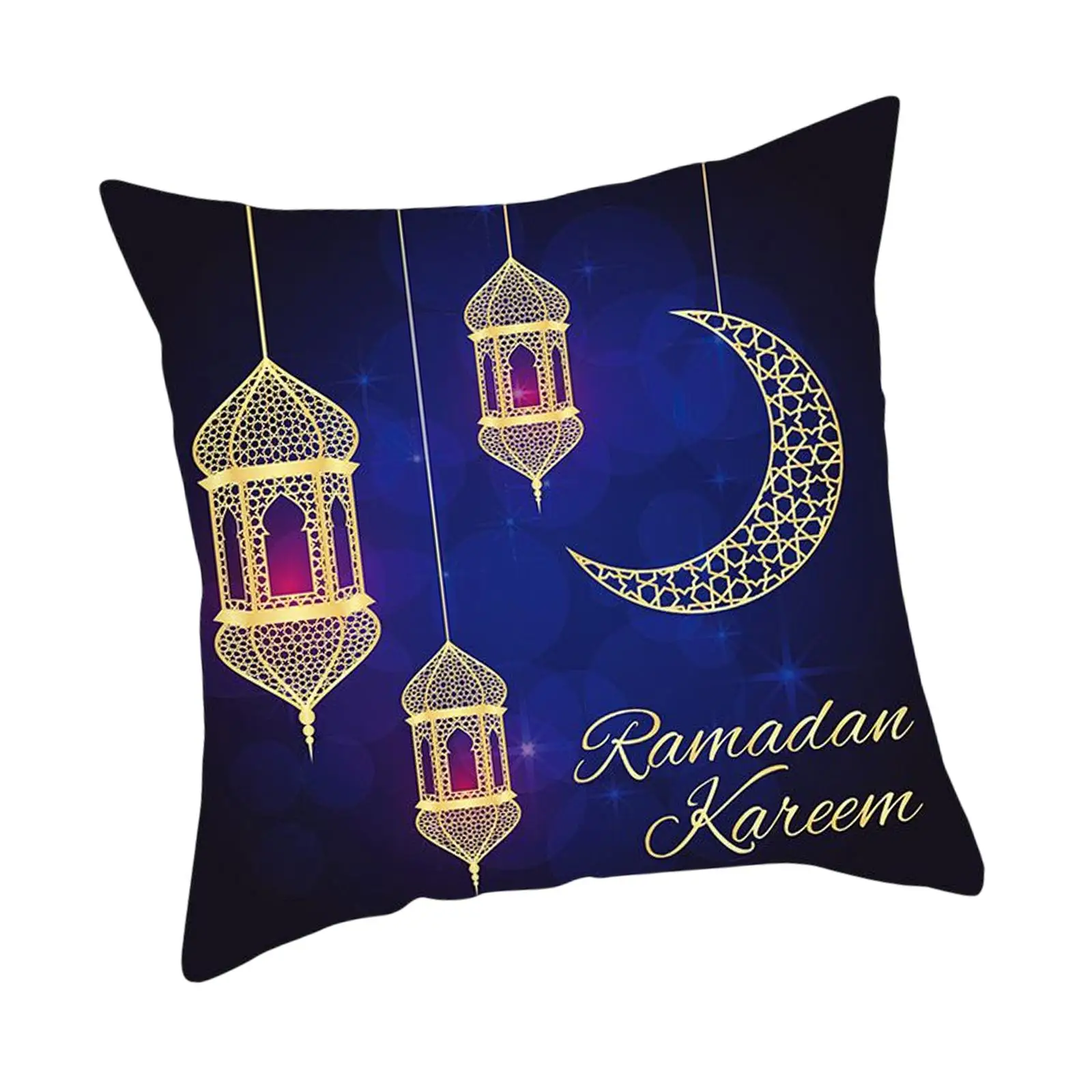 Ramadan Throw Pillow Covers Moon Light Cushion Cover Comfortable Pillow Case for Couch Living Room Birthday Office Pillow Decor