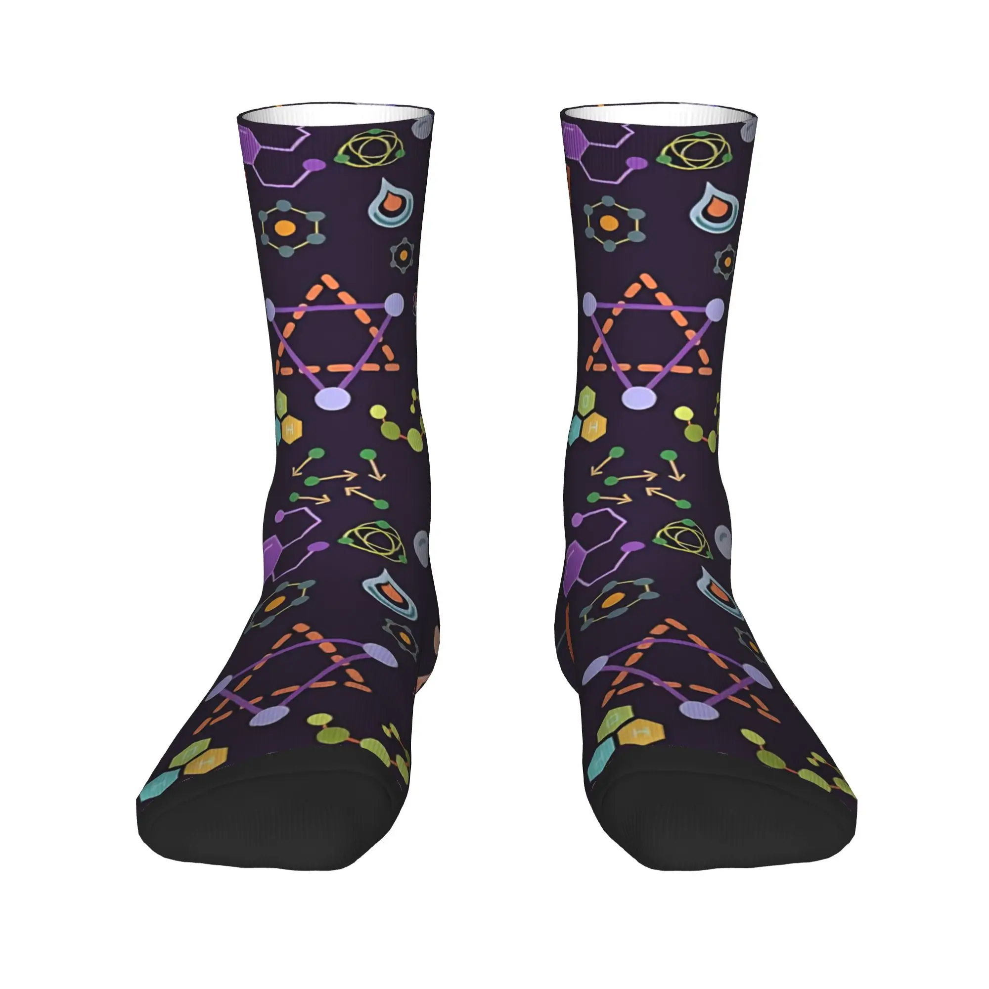 Unisex Men Socks Chemistry Science  Stockings Winter Casual Quality Socks Custom Outdoor Sports Anti Skid Socks