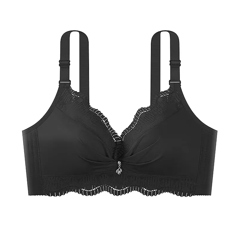 Thickened 8cm bra, push-up adjustable bra without rims, push-up special bra Midnite Star