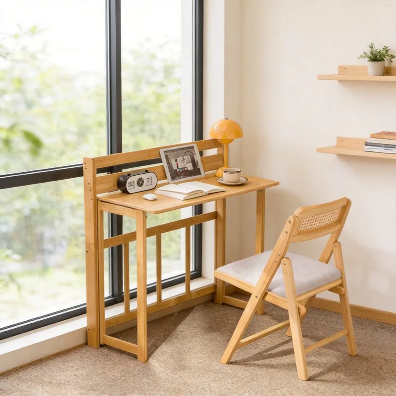 Installation-free folding desk, bedroom student desk household computer table, bedside table simple eating table small dining