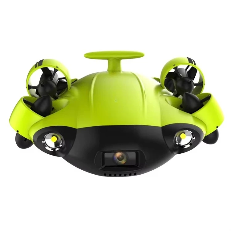 

Virtual reality diving underwater drone with camera pose lock 360 rolls 100 meters cable submarine remote control fish