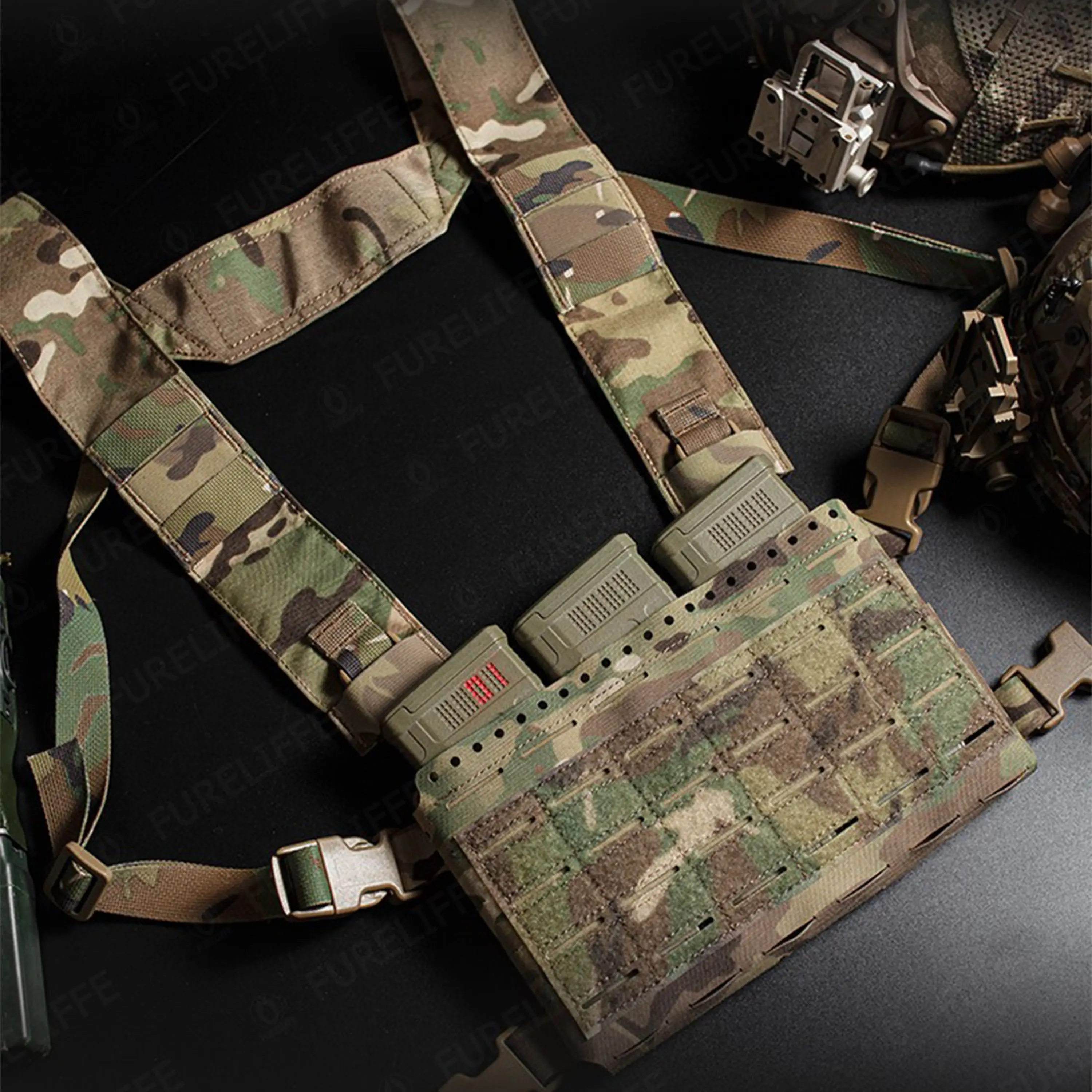 MOLLE Tactical Backplate Vest, MK5 Montagem de Expansão, Compatível com LV119, SPC JPC2.0, Caça ao ar livre e Tiro Atividades