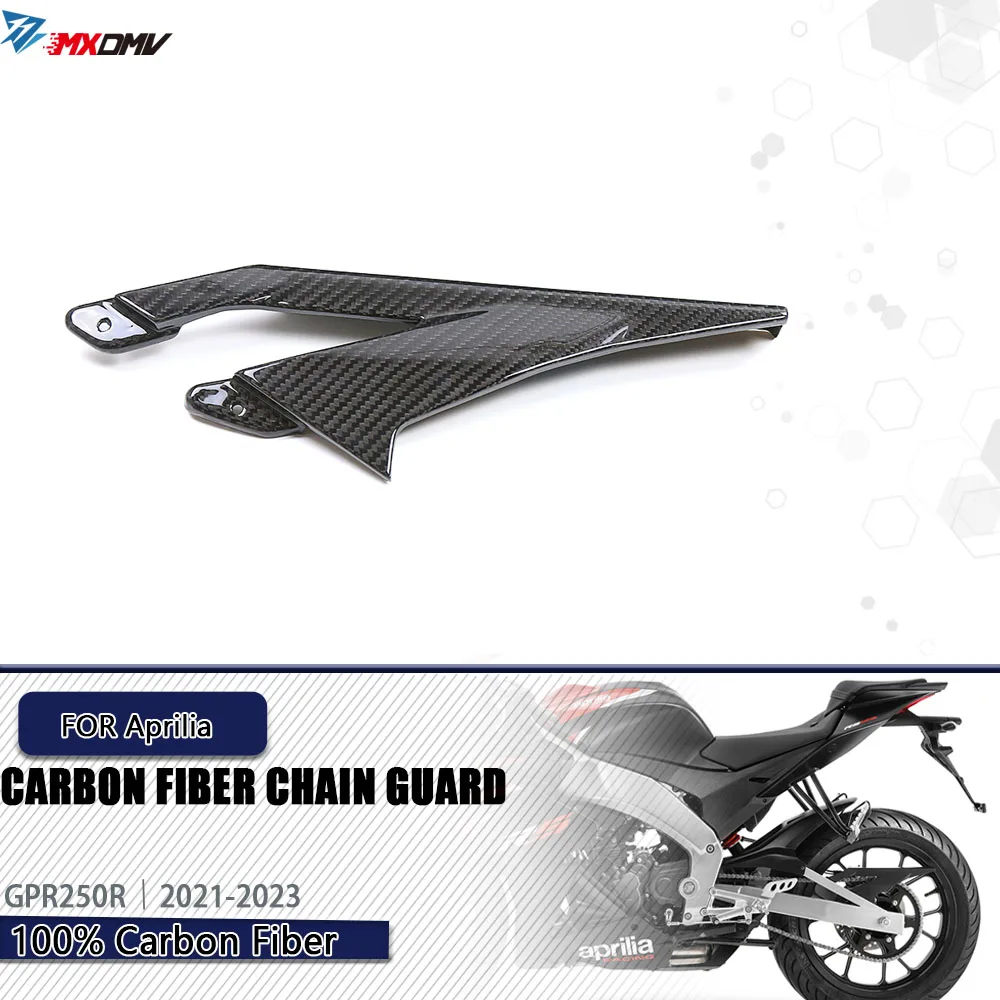 

For Aprilia GPR250R GPR 250R 2021- 2023 Carbon Fiber Chain Belt Guard Cover Motorcycle Accessories Chain Guard Fairing