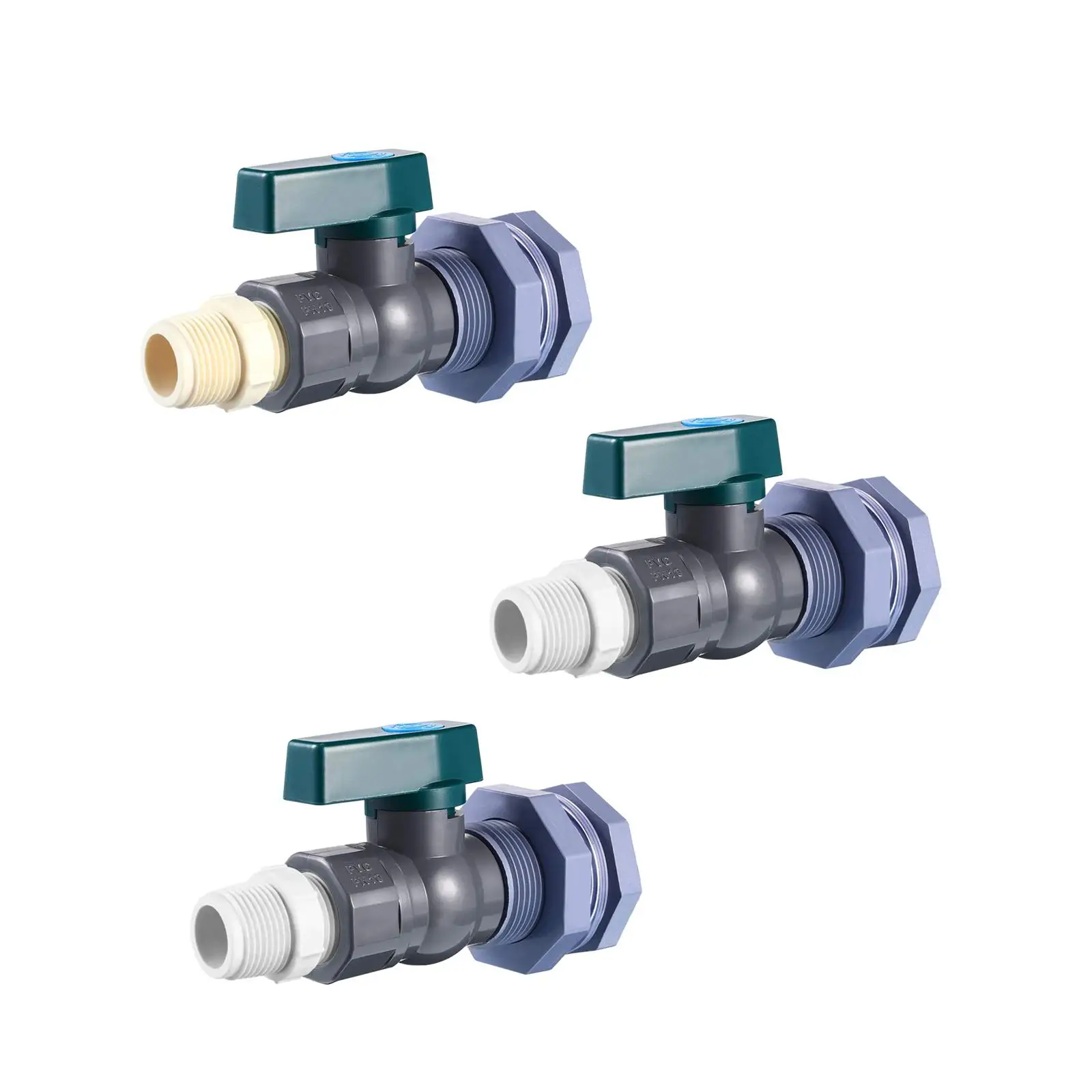 Rain Barrel Spigot Easy to Install PVC Durable Water Barrel Diverter Kit for Garden Barrels Water Tanks Aquariums Tubs Supplies