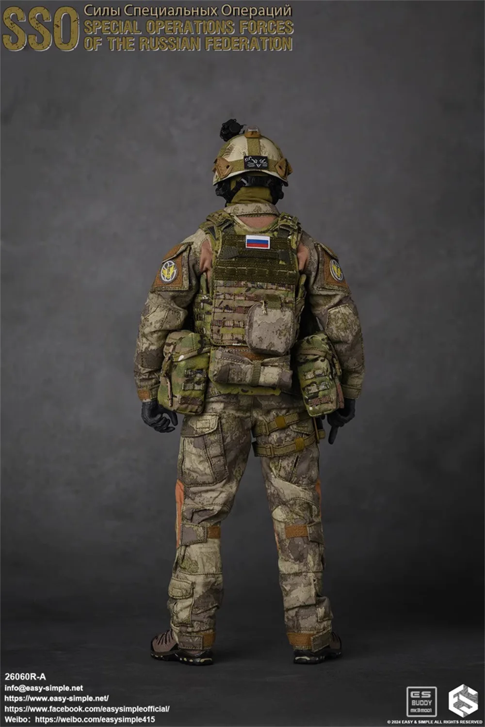 Scale 1/6 Easy&Simple ES 26060RA Soldier SSO Special Operation Forces Soldier Full Set Moveable Action Figure Model For Fans