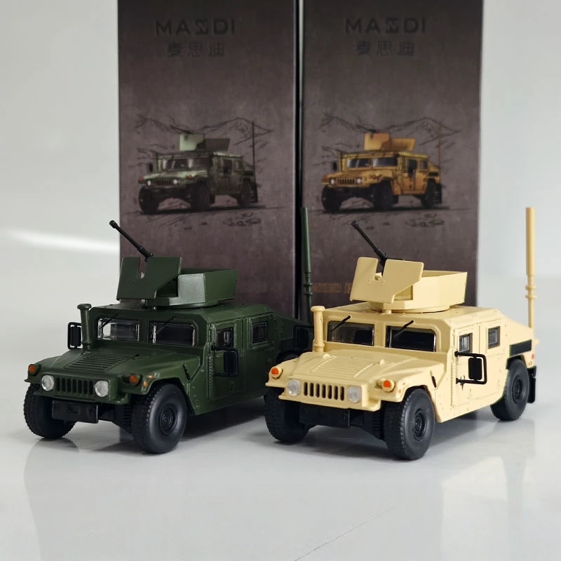 Masdi 1:64 M1151 Enhanced Armament Carrier Alloy Diecast Model Car Military Toy Collectible Ornament
