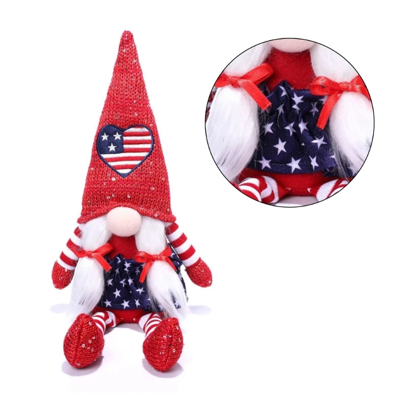 4th of Julys Patriotics Gnomes Decorations 4th of Julys Independences Day Orname