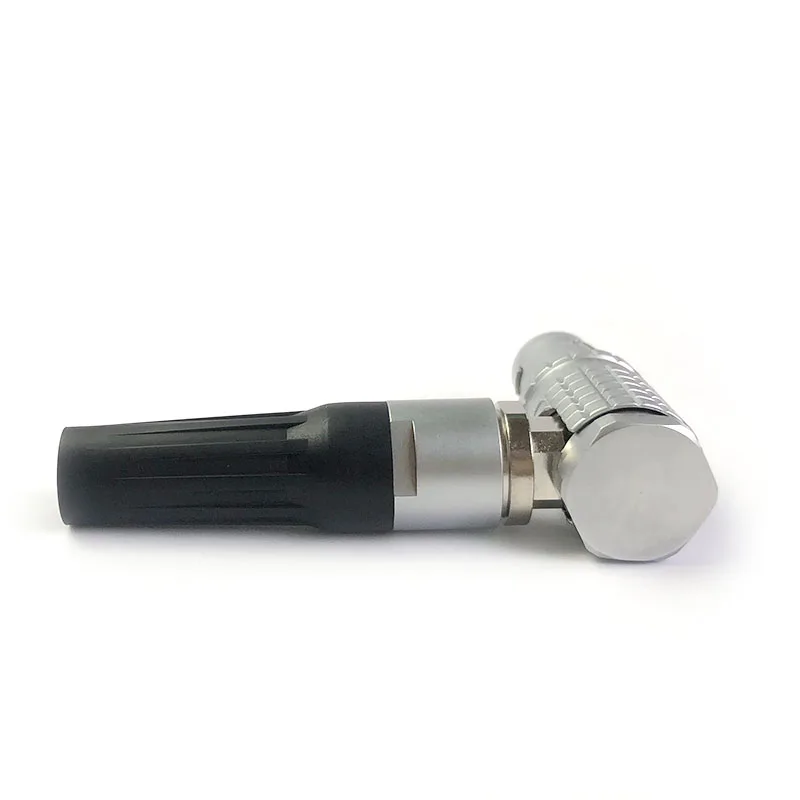 FHG 1B 2 3 4 5 6 7 8 10 Pin Metal Circular Push-pull Self-Locking Connector Elbow 90° Male Plug LEMOS Camera FHG Connector