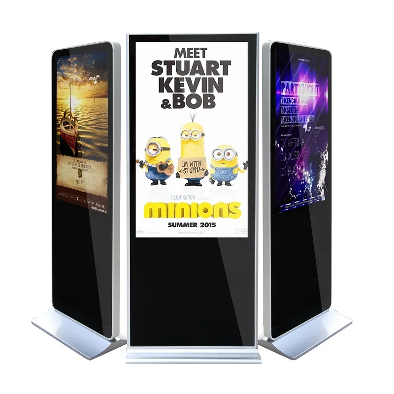 32 43 50 55 65 Inch LCD Digital Signage And Displays HD Poster Kiosk 4k Indoor Advertising Player Digital Signage