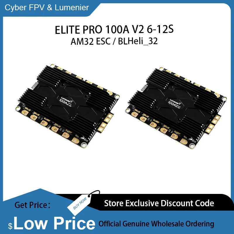 

Lumenier ELITE PRO 100A V2.1 6-12S 4-in-1 BLHELI 32 - 30x30