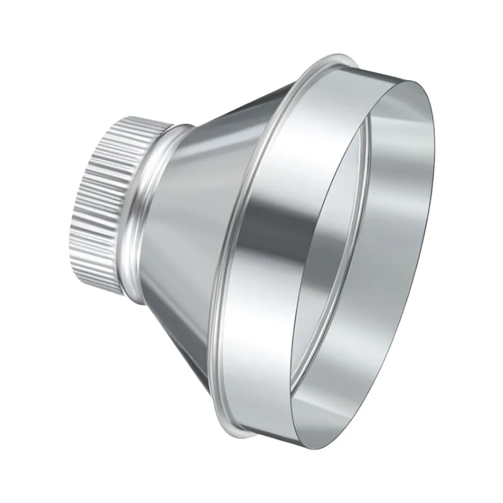 Duct Reducer 6 Inch to 4 Inch Galvanized Steel Air Duct Adapter for HVAC Fan Dryer Vent and Portable AC Hose Connection
