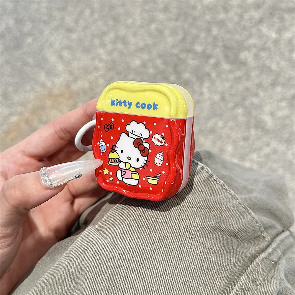 ขนมน่ารักKitty CatหูฟังสําหรับAirpods Pro 2 4 Airpods 4 3 2 1 พร้อมCharmingหูฟังกรณีป้องกัน