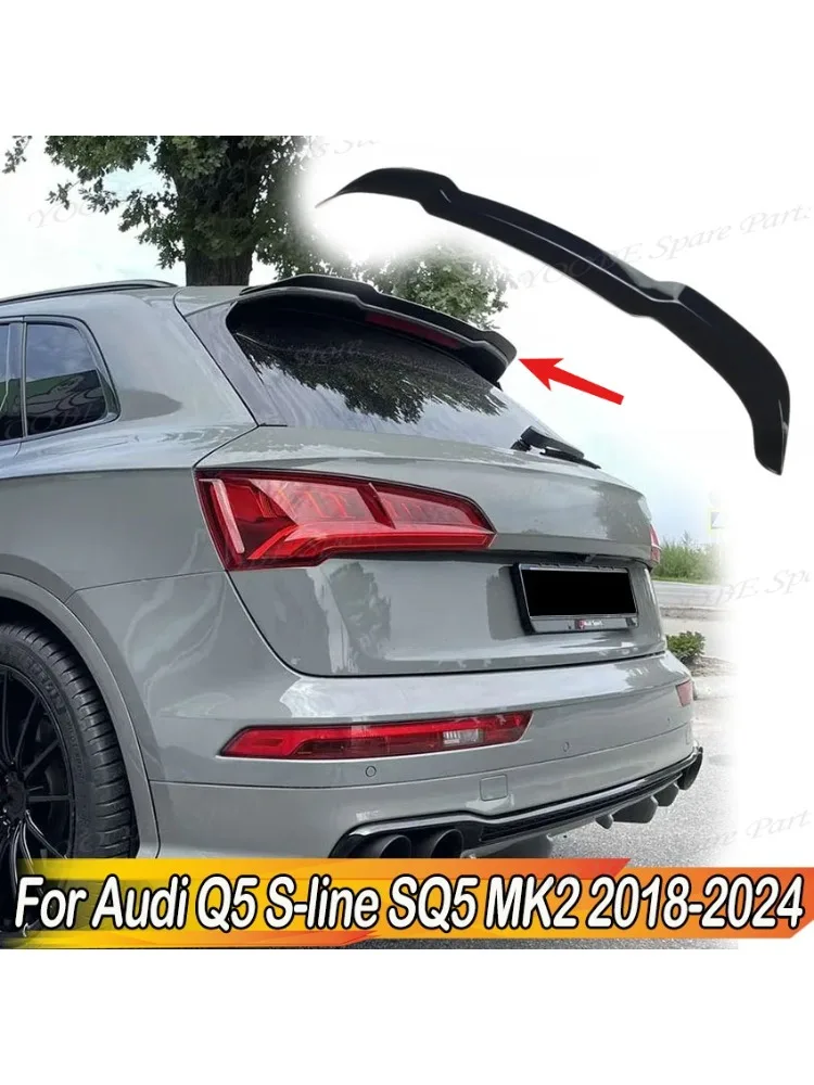 Achterbumper spoiler lip voor Audi Q5 S-line SQ5 MK2 2018-2024 Maxton Style achterklep daksplitter auto onderdeel bodykit tuning - afbeelding 2