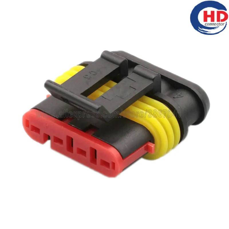4 Pin 282088-1/282106-1 Ignition Coil Socket Wire Harness Socket Auto Cable Electrical Connector Terminals Customized Wiring