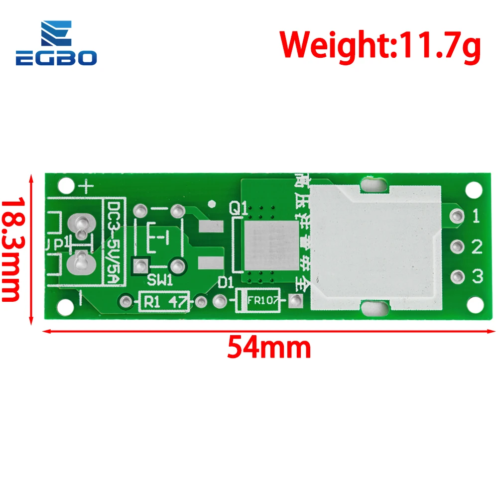 1 ~ 5 قطعة HV-1 مولد الجهد العالي قوس الإشعال لتقوم بها بنفسك عدة قوس مولد قوس السجائر الشاعل وحدة الجهد العالي تيار مستمر 3-5 فولت أخف