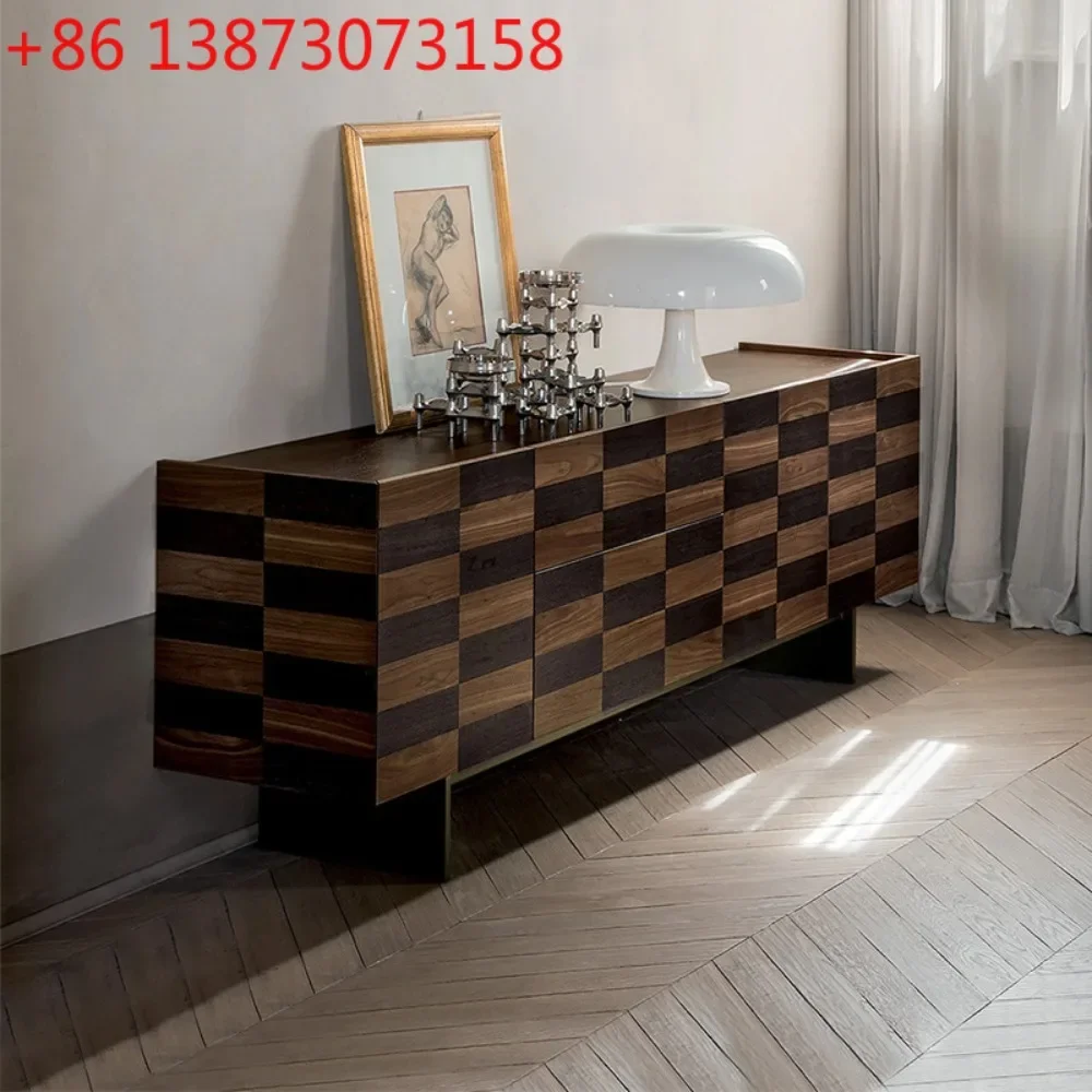 

Italian light luxury door cabinet entry foyer decorative storage