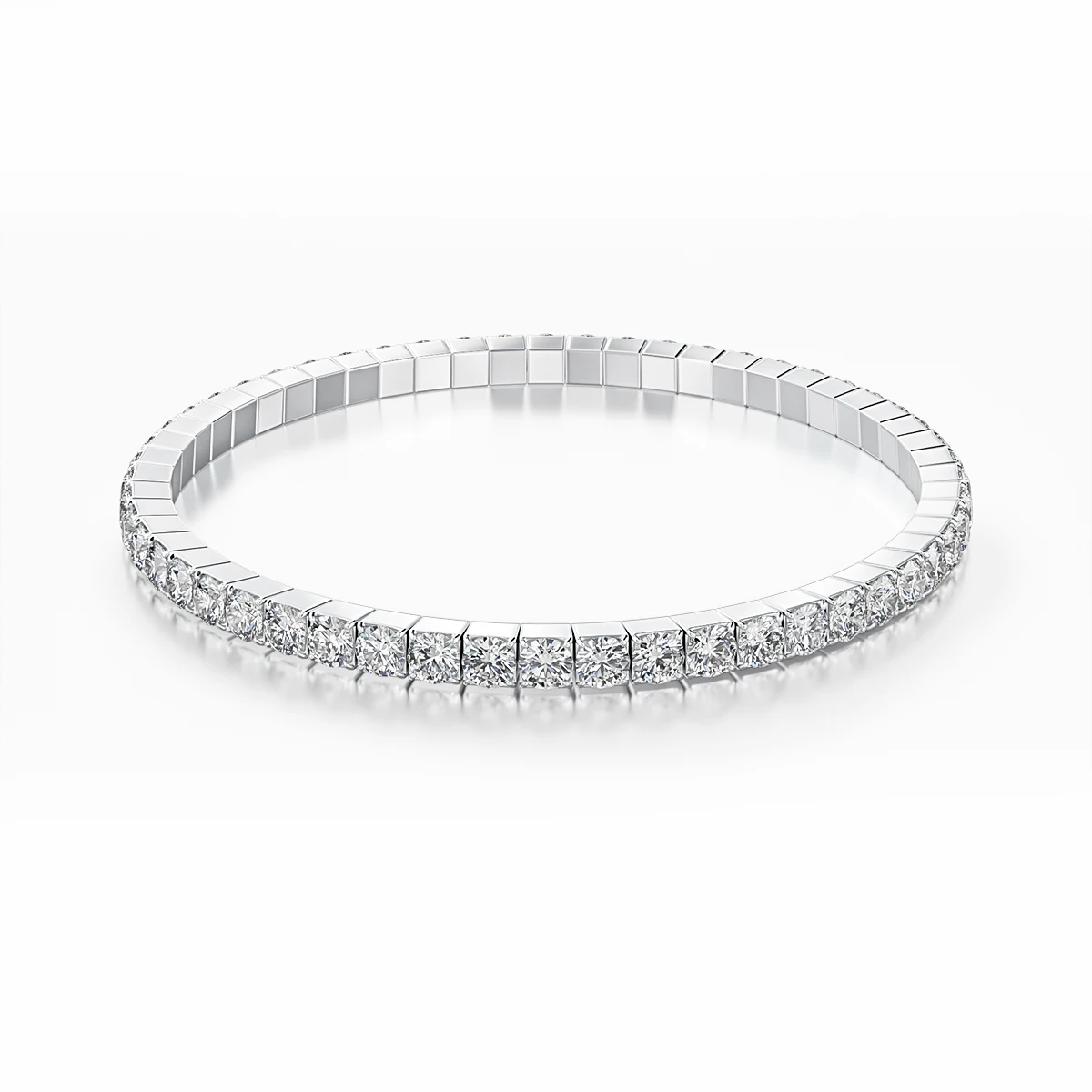 

3MM Moissanite Tennis Bracelet Full Moissanite Daimond 100% Real 925 Sterling Silver Wedding Jewelry Gift For Women Men On Sale
