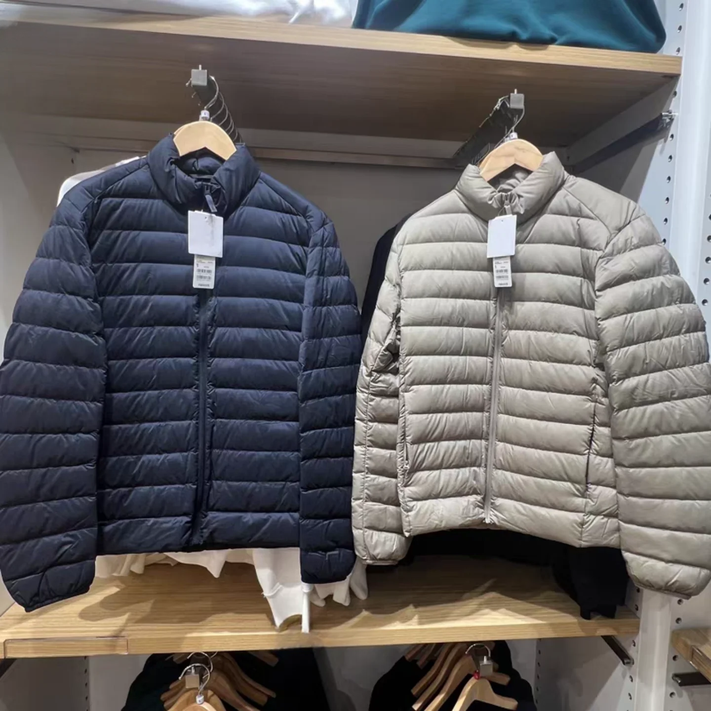 

Men's Women's Casual Lightweight down Jaet Stand Collar Warmth Outerwear Autumn Winter URHMBMK Polyester Fiber Long Sve