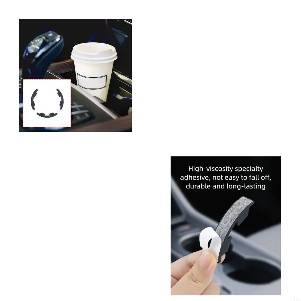 F1CF Car Cup Stabilizer with Designs Automotive Drink Holders Insert Prevents Spills & Protects Container Surfaces