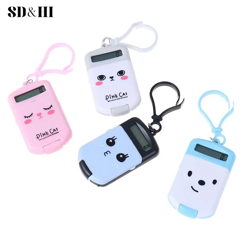 Draagbare Rekenmachine Pocketformaat Creatieve Sleutelhanger Rekenmachine Kantoorbenodigdheden