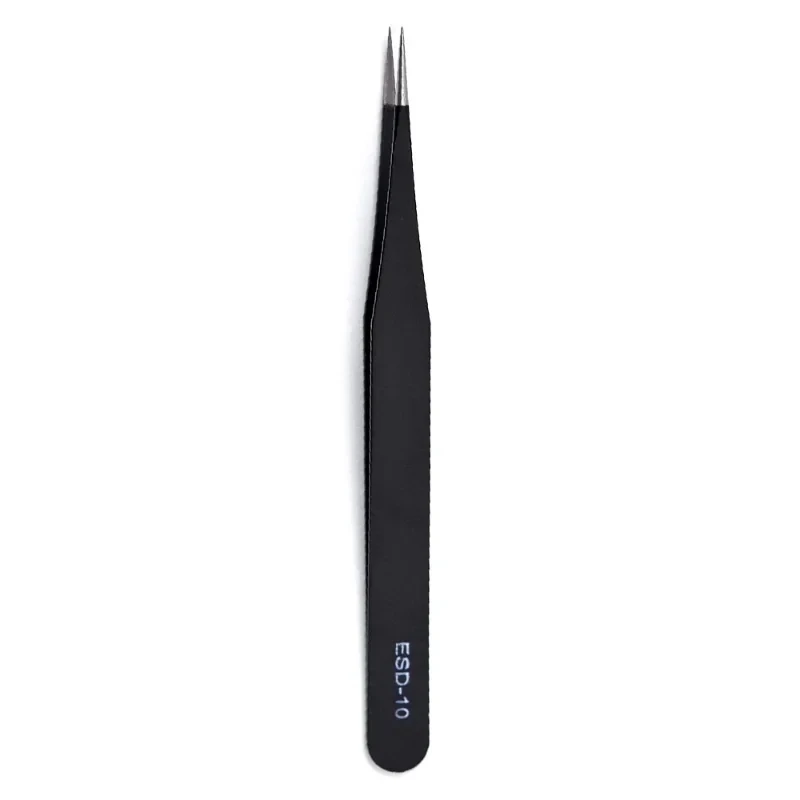 6PCS Anti-Static Stainless Steel Tweezers Set for Electronics Phone Repairing Tool Eyebrow/Eyelash Tweezers