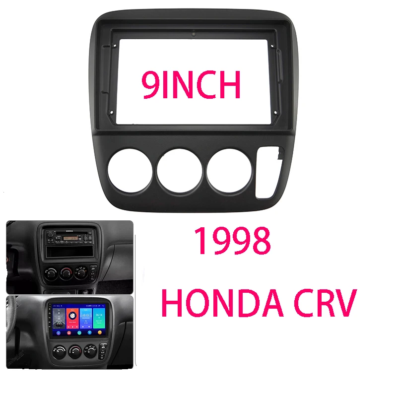 

9 Inch Big Screen Car Fascia Stereo 2Din Adapter Frame For Honda CRV 1998 Right Hand Drive Audio Player Dash Fitting Panel Bezel