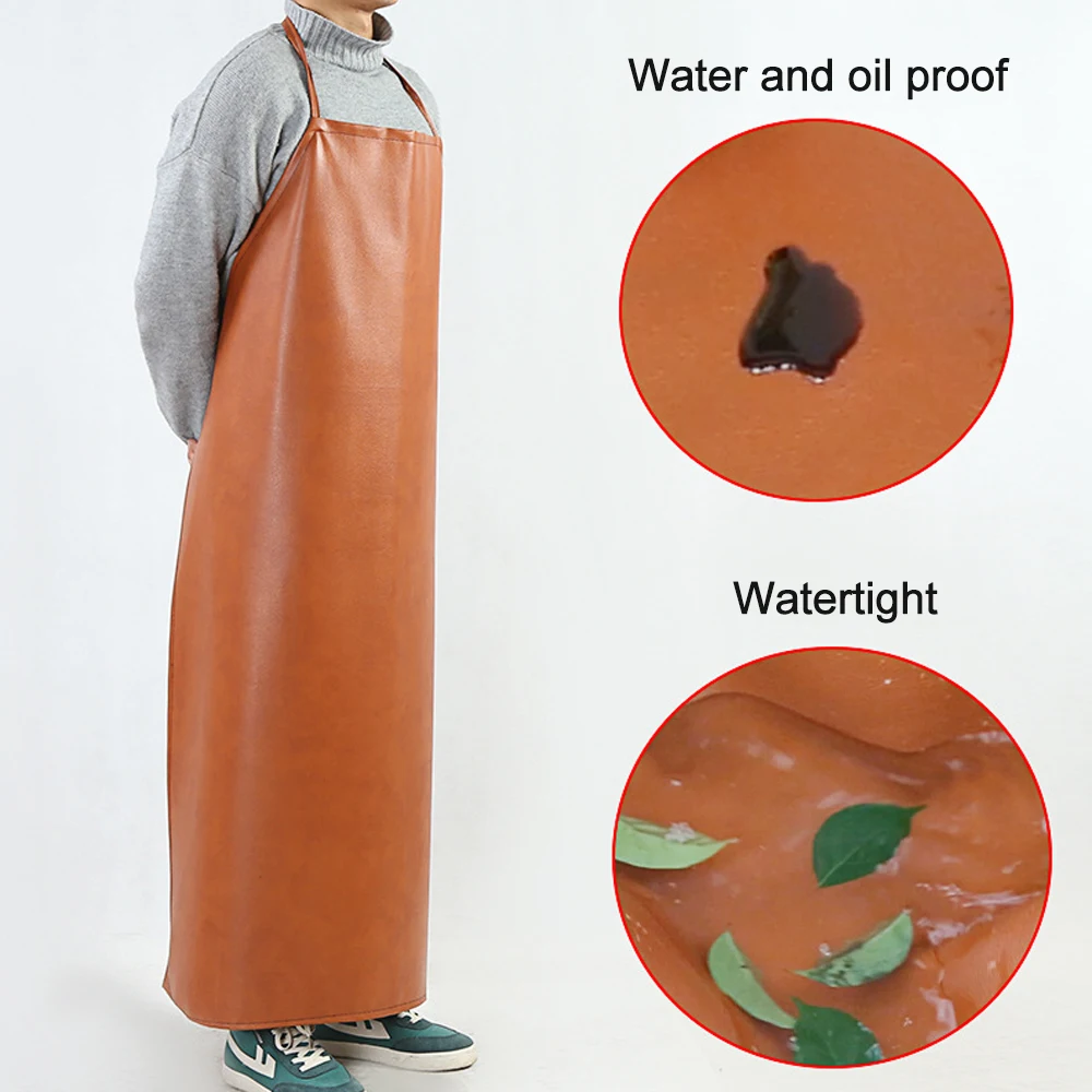 PVC Welding Apron Heat Resistant Flame Retardant Heavy Duty Industrial Apron Easy to Clean Size Adjustable Welding Protective