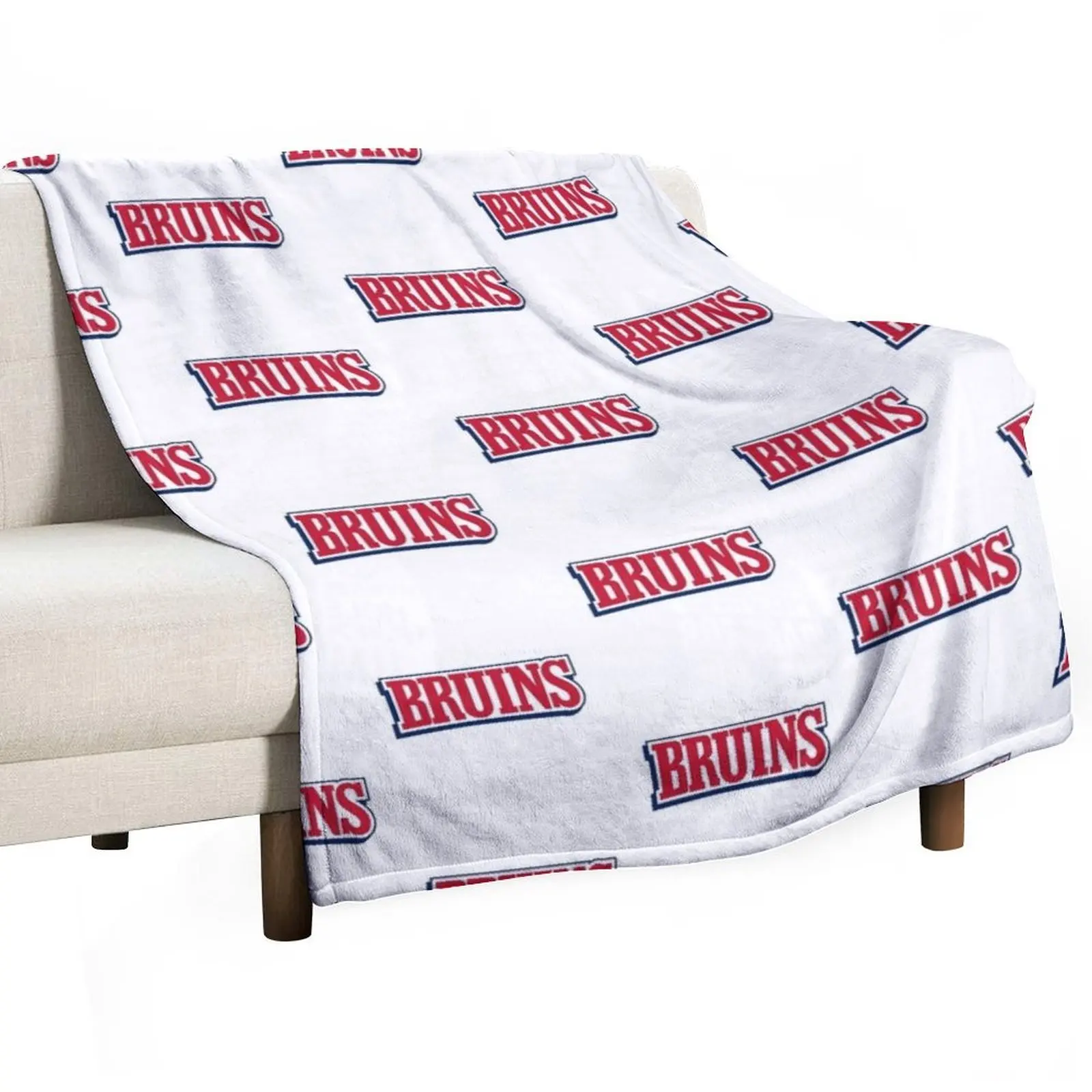 The Belmont Bruins Logo Throw Blanket Thins Fashion Sofas Thermal Blankets For Baby Blankets