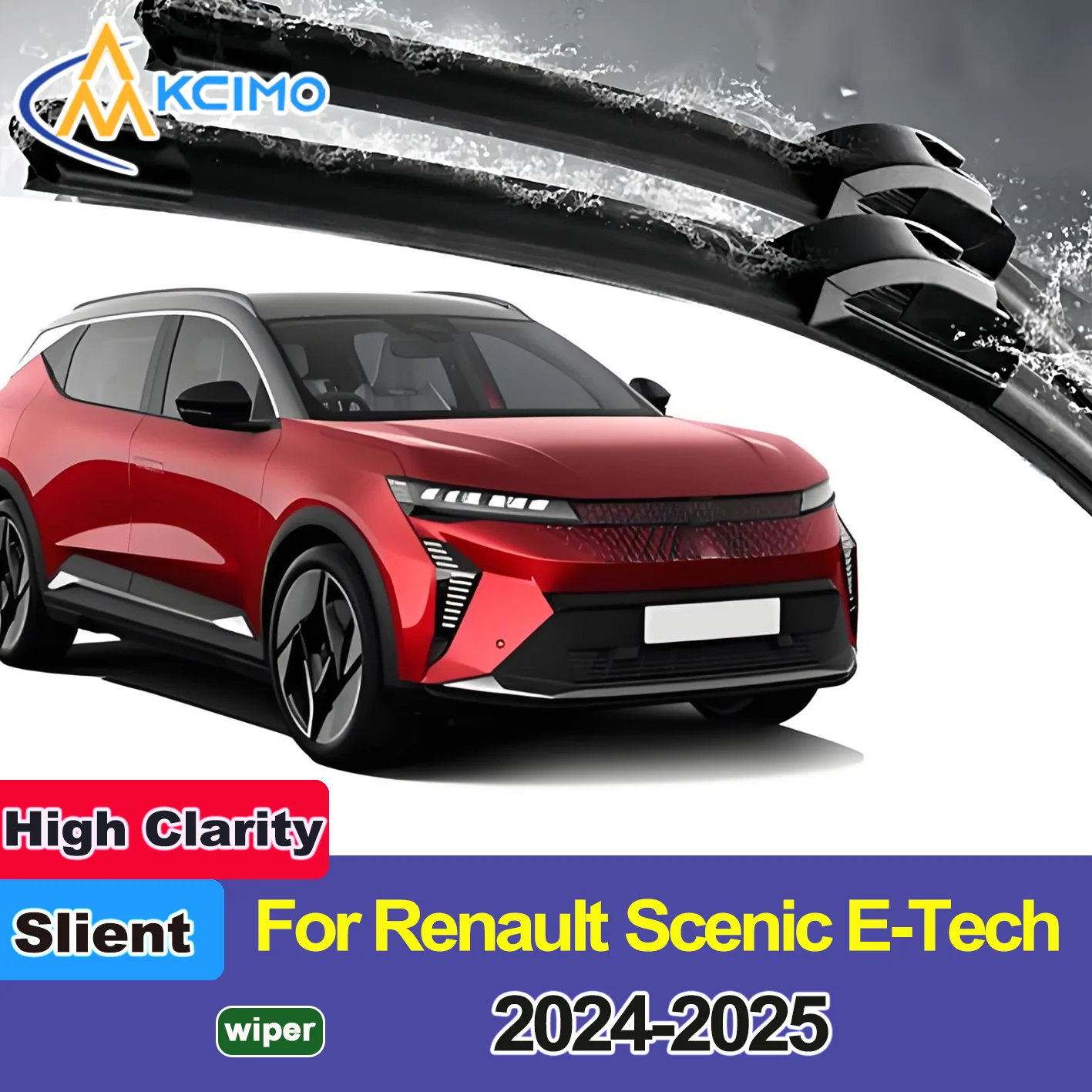 

2PCS New Front Windshield Wiper Blade for Renault Scenic E-Tech 2024-2025 Front Windshield Auto Wipers Blade Accessories 2025