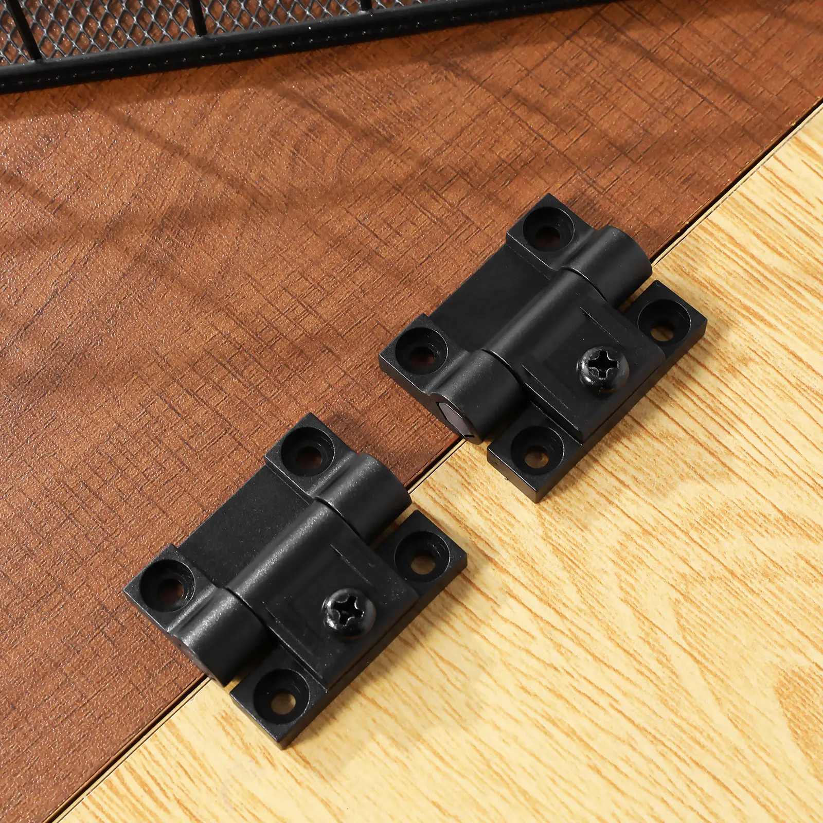 10Pcs Strong Plastic Adjustable Torque Hinges for Closet Desktop Table Box Flap Doors DIY Wood Projects Silent Smooth Closing