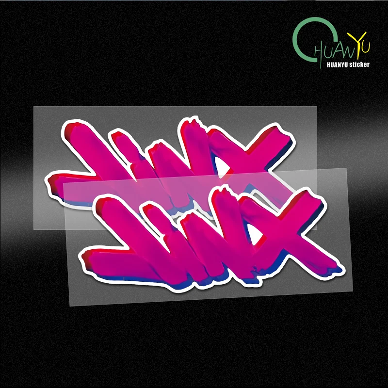 

Hollow car sticker jinX English letters explosive leather city graffiti locomotive electric car paint waterproof sticker