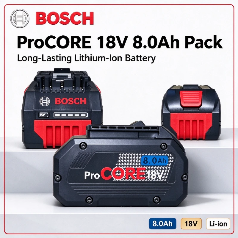 ProCORE Bosch 18V Battery 8.0Ah 21700 Li-ion Cells,Anti Short Circuit Safety Design for BAT609 BAT618 GBA18V80 18V Electric Tool
