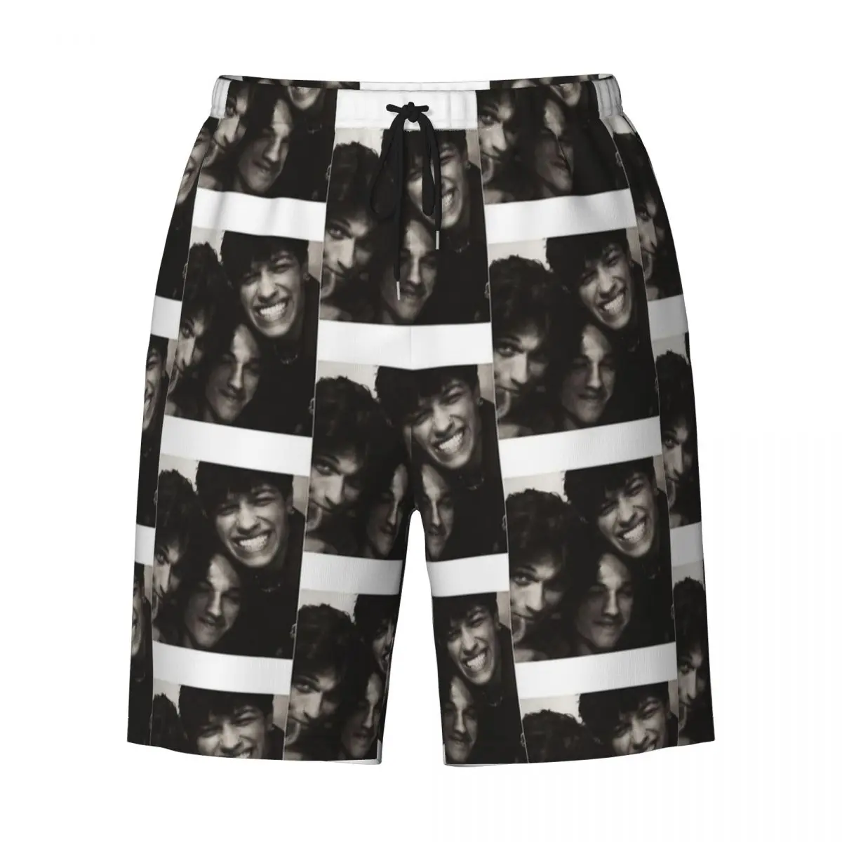 ฤดูร้อนกางเกงขาสั้นผู้ชาย Sturniolo Triplets Photo Collage วิ่งเพลงกางเกงขาสั้นชายหาดฮาวายกางเกงว่ายน้ําแห้งเร็วขนาดใหญ่