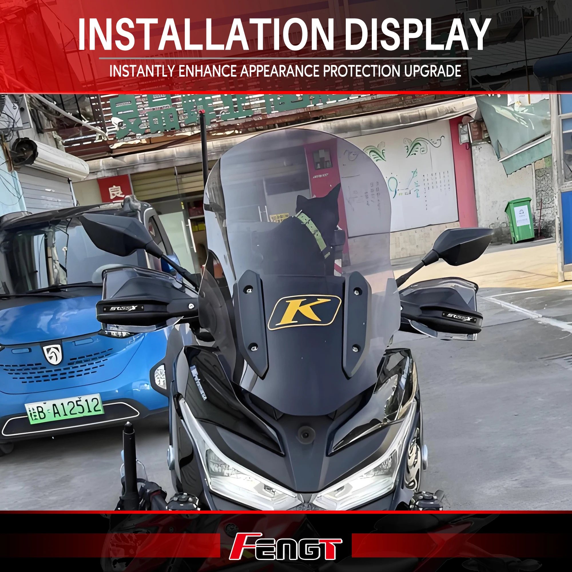 For Longxin SR450X SR 450X 2026 ﻿Motorcycle sr450x Handguard Handlebars Fairing Hand Lever Guard Extension Windshield