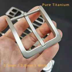 Fashion Pure Titanium Belt Buckle 35mm / 38mm / 40mm Anti-Allergy No Rust Sweat Corrosion Light Weight Men Women Belt PinBuckle