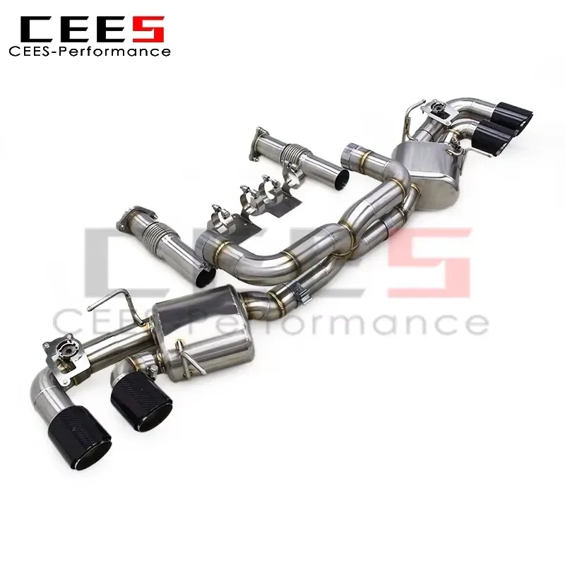 CEES Valve Catback Exhaust System for Chevrolet CORVETTE C8 2019-2023 304 Stainless Steel Performance Valve Exhaust Pipe Muffler