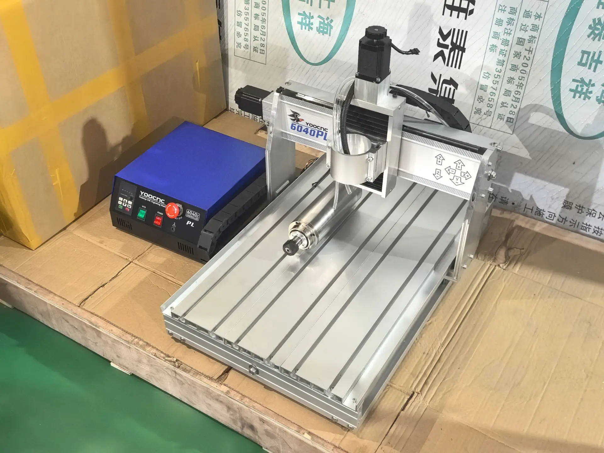 

Metal Wood Router Engraving Cutting Milling Machine 3/4Axis 2200W 1500W 6040PL Offline Control Engraver Cutter with Water Tank