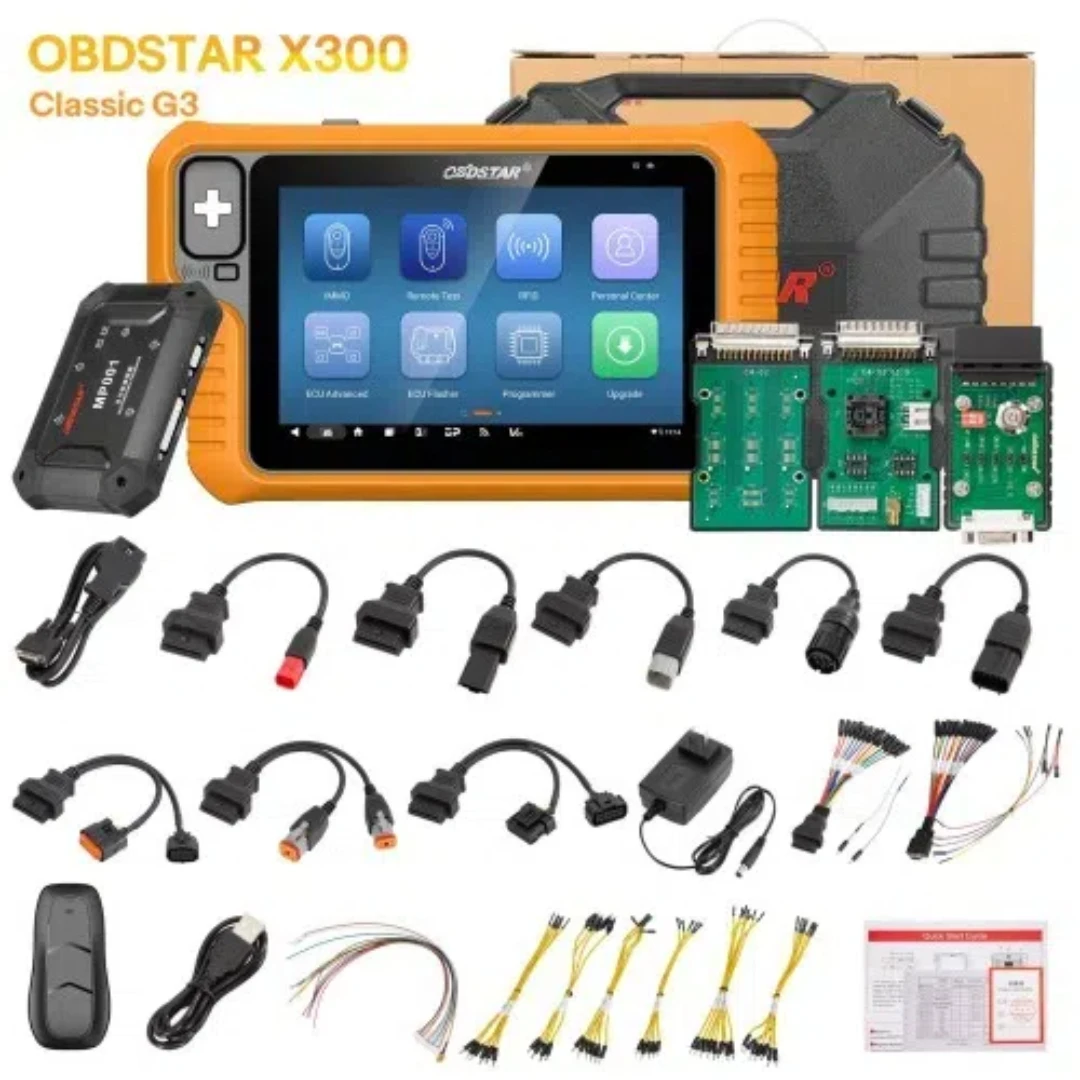 2025 OBDSTAR X300 Classic G3 Key Programmer with Built-in CAN FD DoIP Support Car/ HD/ E-Car/ Motorcycles/ Jet Ski Get Free Key