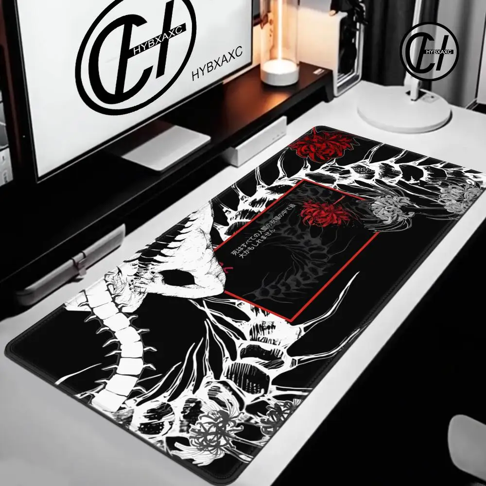 Accesorios para juegos alfombrilla de ratón Tokyo Ghoul alfombrilla de ratón negro blanco Anime alfombrilla de ratón grande teclado ordenador Gamer alfombrilla de escritorio 900x400cm