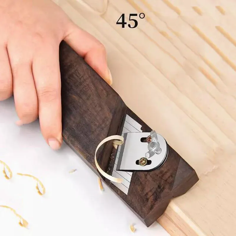 Ebony angle trimmer gypsum board chamferer 45 degree woodworking trimming large bevel trimming tool with SK5 blade