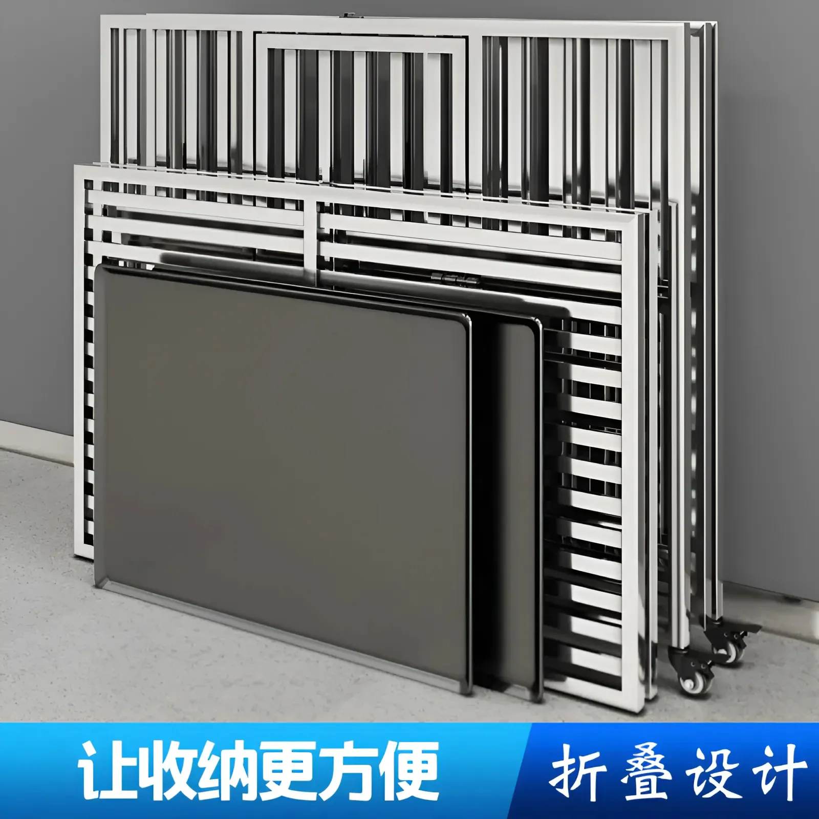 Large Dog Cage Outdoor Stainless Steel Folding Fence with Strong Load-bearing Capacity Bottom Extraction Tray for Dog Supplies